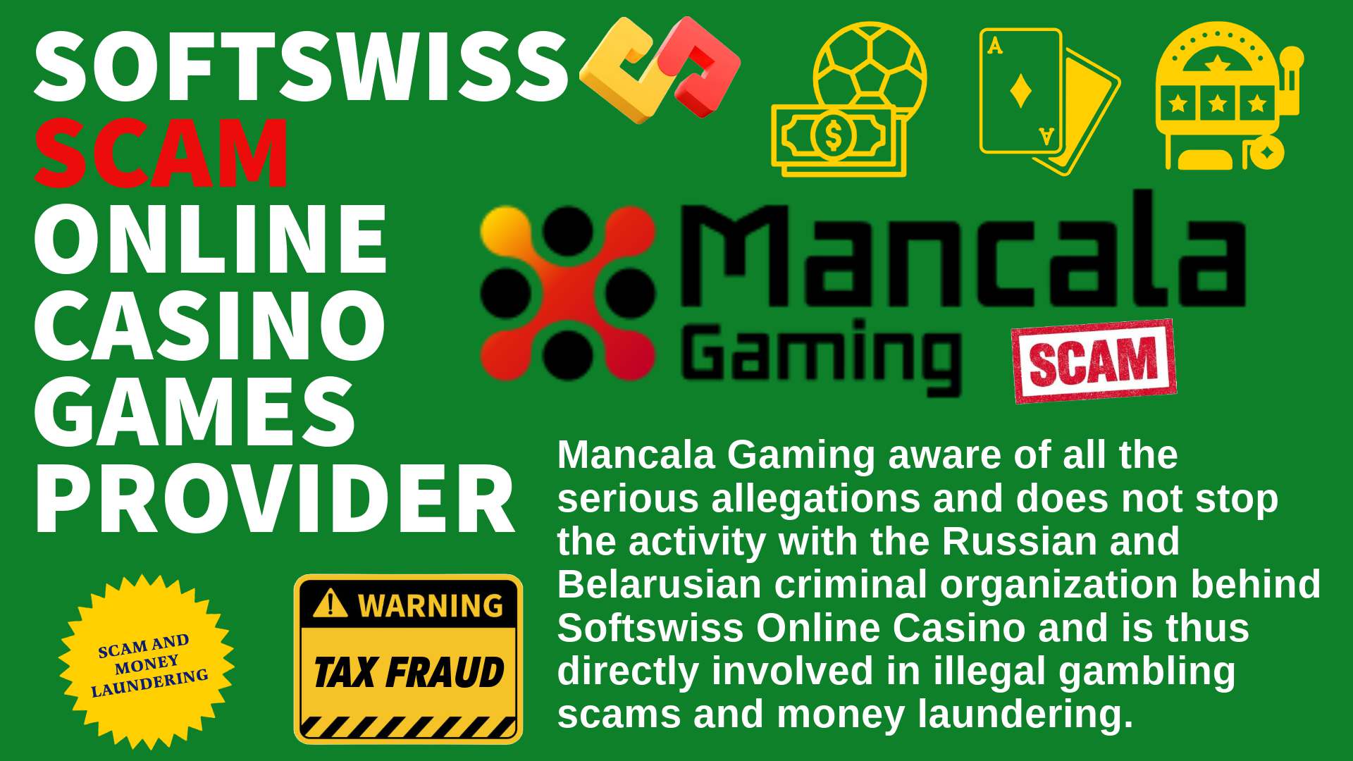 MancalaGaming - softswiss scam - Casino by Softswiss